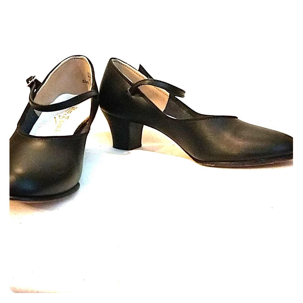 Black dance shoes
